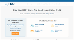 Desktop Screenshot of myfico.com
