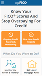 Mobile Screenshot of myfico.com