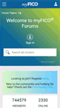 Mobile Screenshot of ficoforums.myfico.com